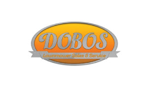 Kerry Manfredi Professional Voice Actor Dobos Lawnmower Sales and Service Logo
